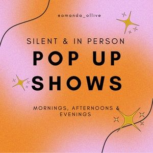 ❤️LIKE THIS POST TO BE NOTIFIED WHEN I GO LIVE🎉 POP UP SHOWS